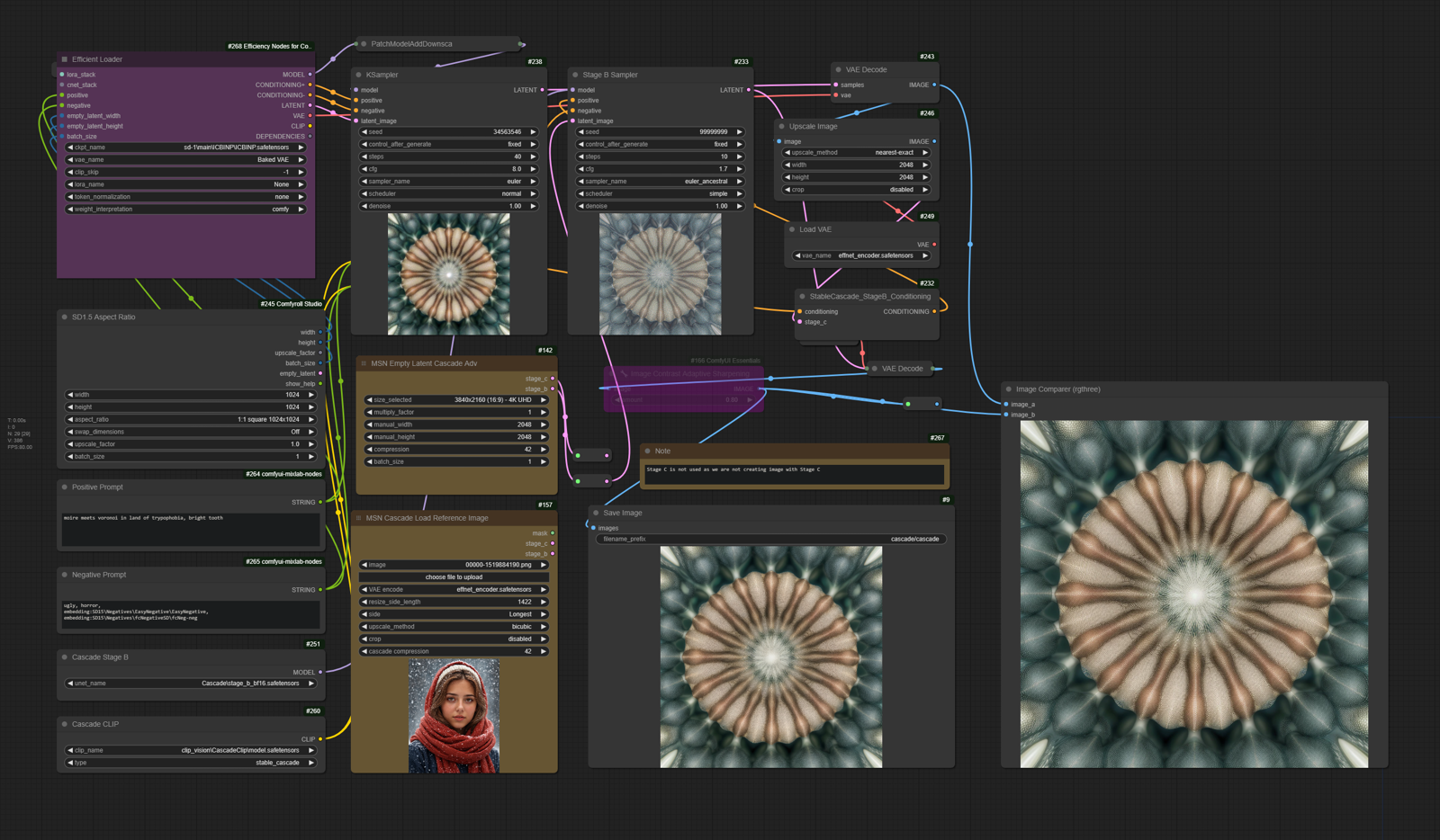 SD 1.5 with Stable Cascade B - Workflow
